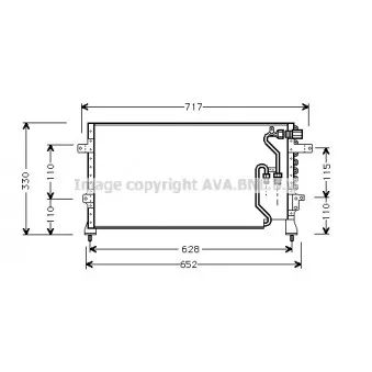 Condenseur, climatisation AVA QUALITY COOLING HD5082