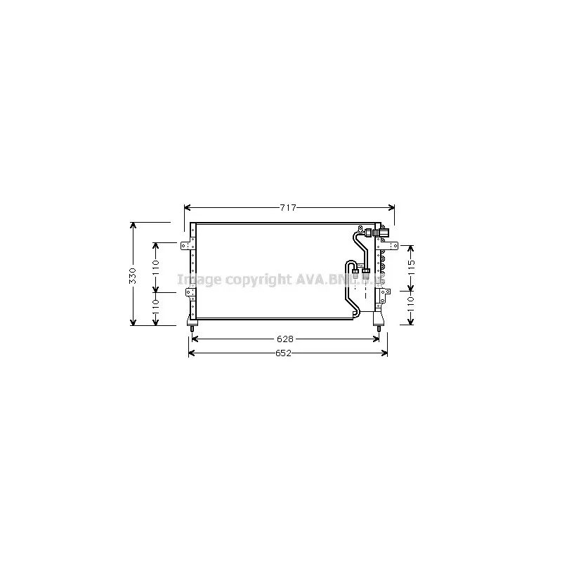 Condenseur, climatisation AVA QUALITY COOLING HD5082