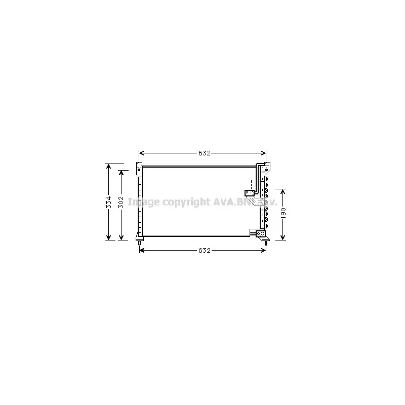 Condenseur, climatisation AVA QUALITY COOLING HD5085