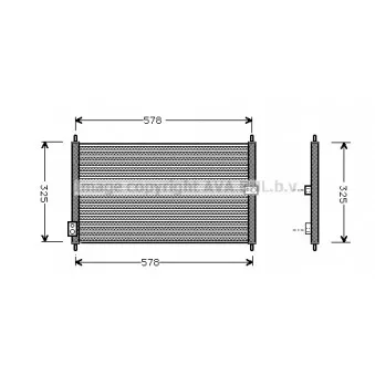 Condenseur, climatisation AVA QUALITY COOLING HD5086