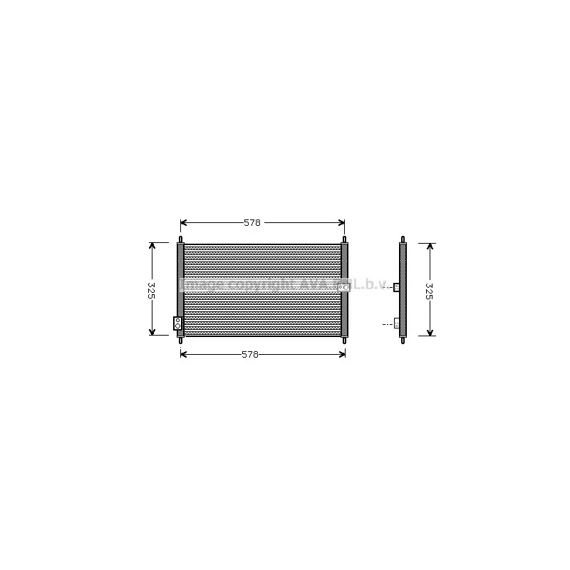 Condenseur, climatisation AVA QUALITY COOLING HD5086