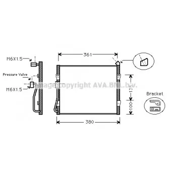 Condenseur, climatisation AVA QUALITY COOLING HD5089