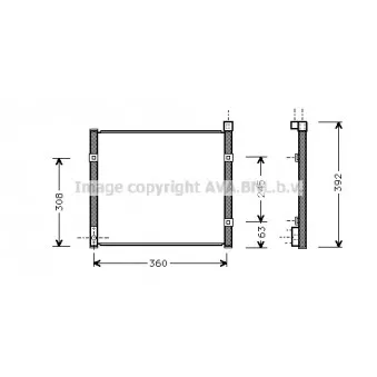 Condenseur, climatisation AVA QUALITY COOLING HD5095
