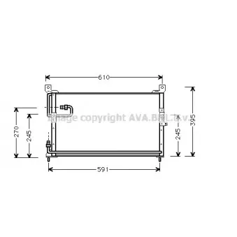 Condenseur, climatisation AVA QUALITY COOLING HD5097