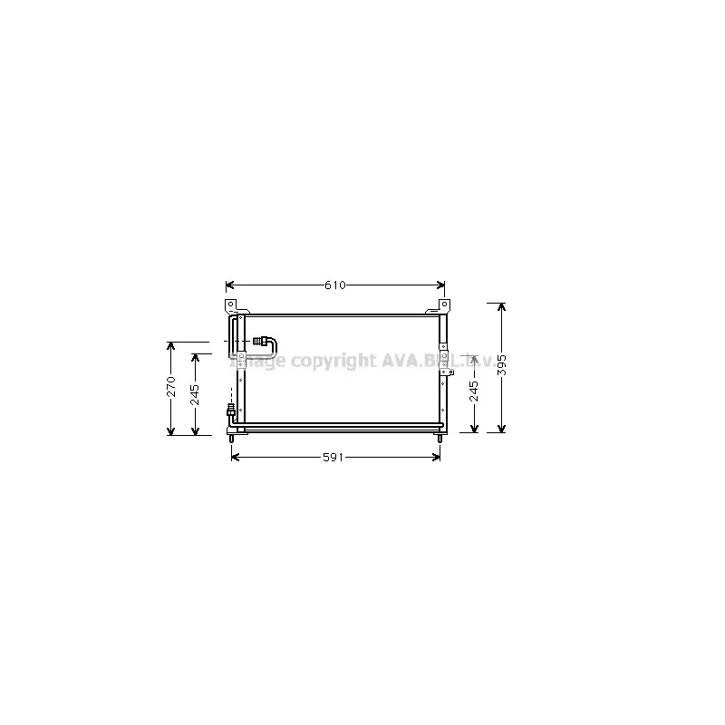 Condenseur, climatisation AVA QUALITY COOLING HD5097