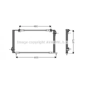 Condenseur, climatisation AVA QUALITY COOLING HD5105
