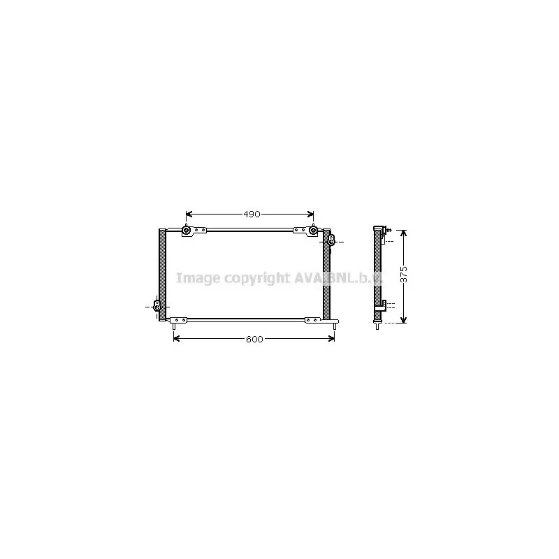 Condenseur, climatisation AVA QUALITY COOLING HD5105