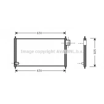 Condenseur, climatisation AVA QUALITY COOLING HD5111