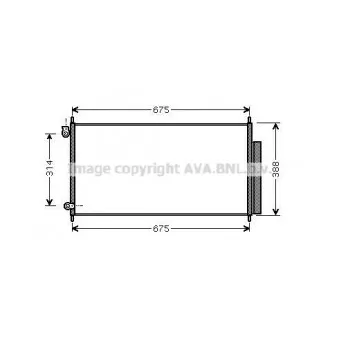 Condenseur, climatisation AVA QUALITY COOLING HD5185D