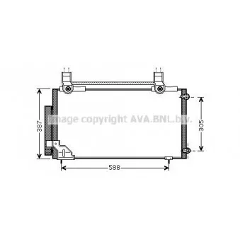 Condenseur, climatisation AVA QUALITY COOLING HD5186D