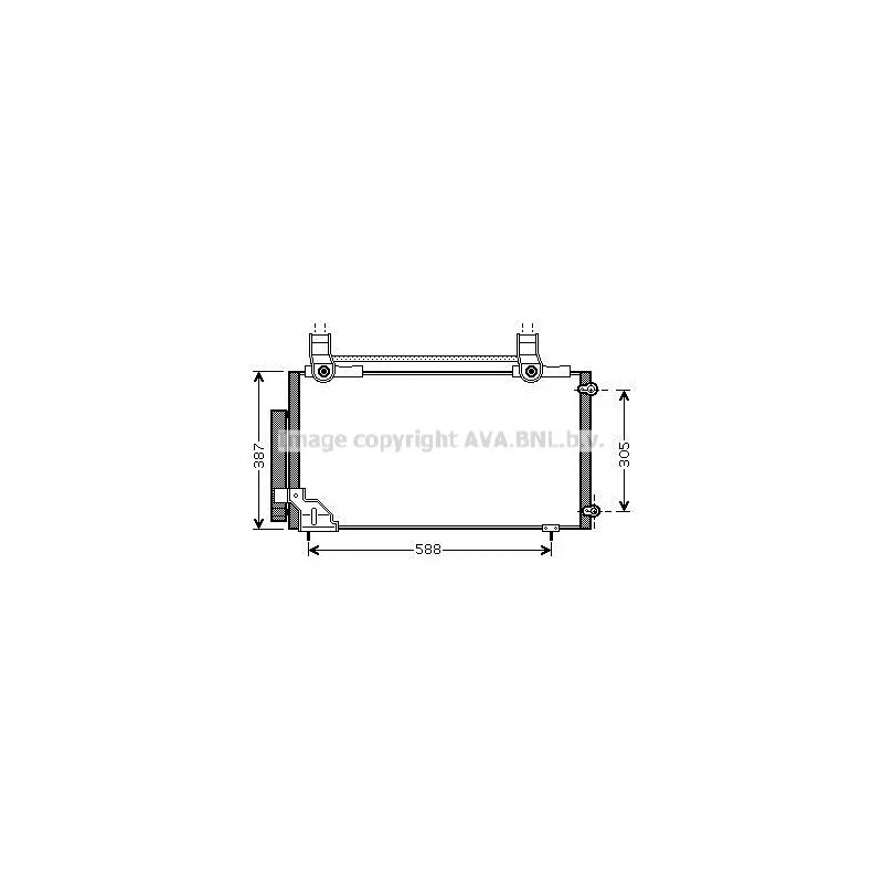 Condenseur, climatisation AVA QUALITY COOLING HD5186D