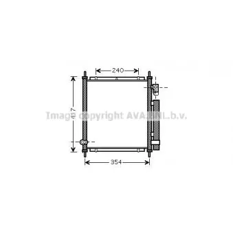 Condenseur, climatisation AVA QUALITY COOLING HD5197D