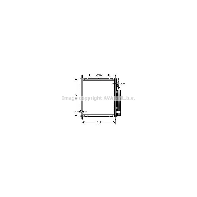Condenseur, climatisation AVA QUALITY COOLING HD5197D
