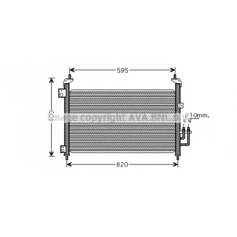 Condenseur, climatisation AVA QUALITY COOLING HD5213