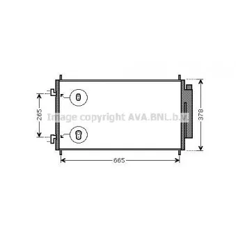 Condenseur, climatisation AVA QUALITY COOLING HD5214D