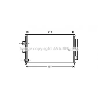 Condenseur, climatisation AVA QUALITY COOLING HD5223D