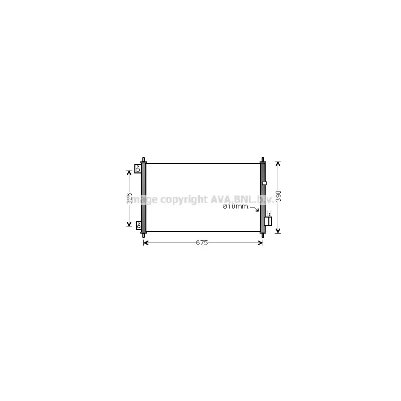 Condenseur, climatisation AVA QUALITY COOLING HD5229