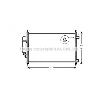 Condenseur, climatisation AVA QUALITY COOLING HD5233D