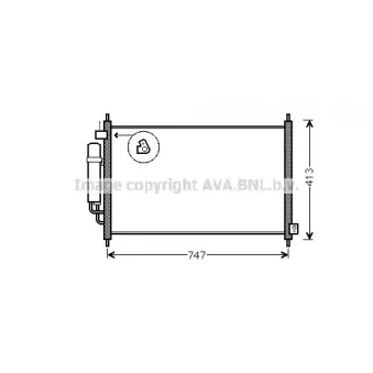 Condenseur, climatisation AVA QUALITY COOLING HD5234D