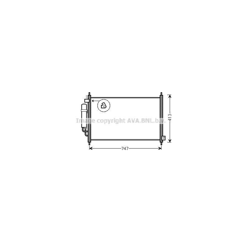 Condenseur, climatisation AVA QUALITY COOLING HD5234D