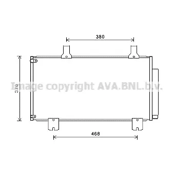 Condenseur, climatisation AVA QUALITY COOLING HD5247D