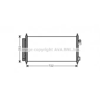 Condenseur, climatisation AVA QUALITY COOLING HD5248D
