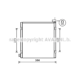 Condenseur, climatisation AVA QUALITY COOLING HD5249