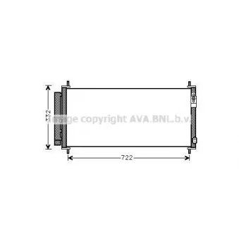 Condenseur, climatisation AVA QUALITY COOLING HD5264D