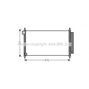 Condenseur, climatisation AVA QUALITY COOLING HD5276D