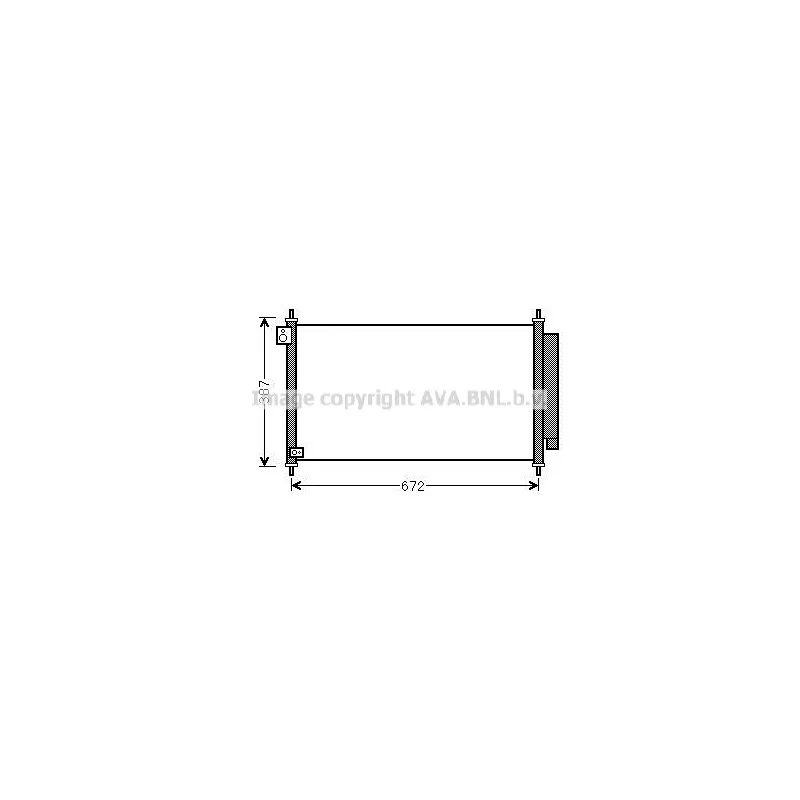 Condenseur, climatisation AVA QUALITY COOLING HD5276D