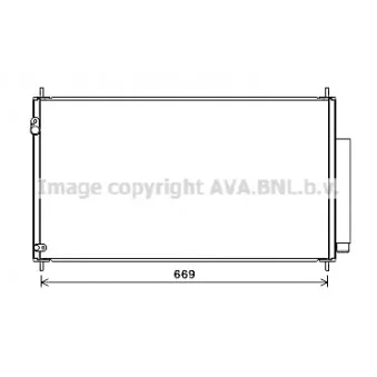 Condenseur, climatisation AVA QUALITY COOLING HD5290D
