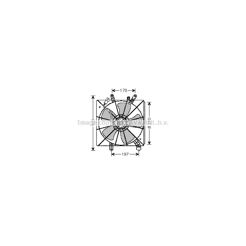 Ventilateur, refroidissement du moteur AVA QUALITY COOLING HD7507