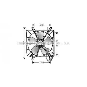 Ventilateur, refroidissement du moteur AVA QUALITY COOLING