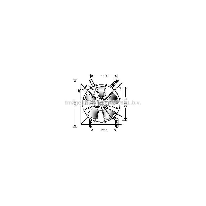 Ventilateur, refroidissement du moteur AVA QUALITY COOLING HD7510