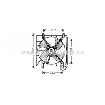 Ventilateur, refroidissement du moteur AVA QUALITY COOLING