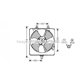 Ventilateur, refroidissement du moteur AVA QUALITY COOLING HD7520