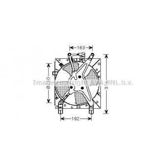 Ventilateur, refroidissement du moteur AVA QUALITY COOLING HD7524