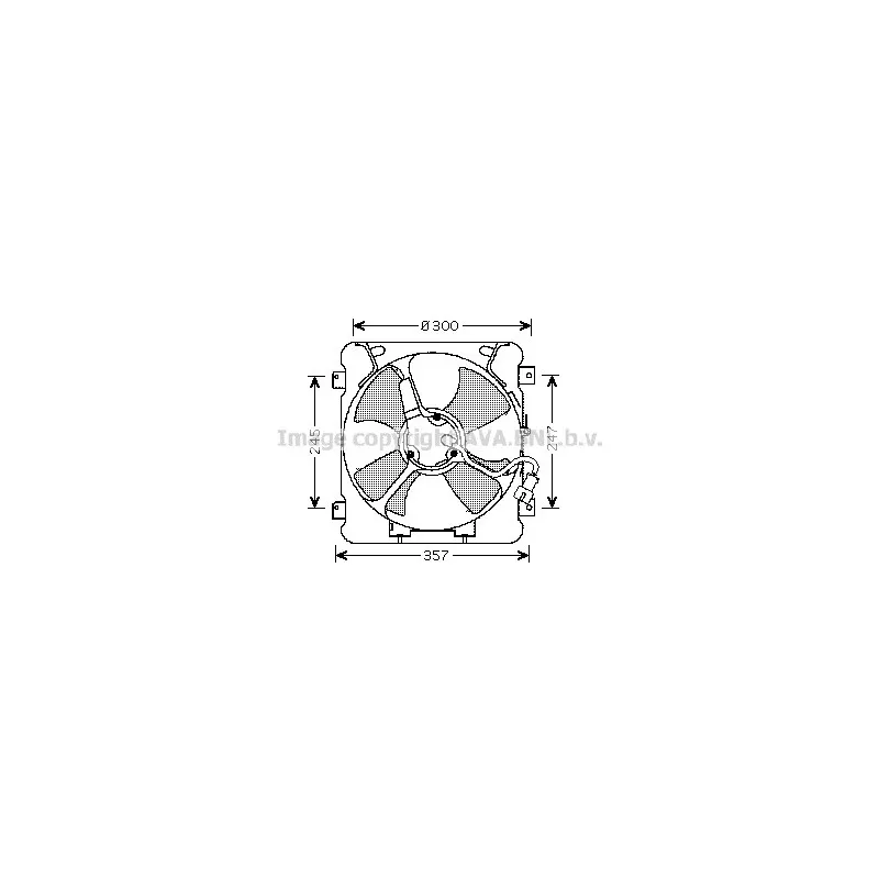 Ventilateur, refroidissement du moteur AVA QUALITY COOLING HD7527