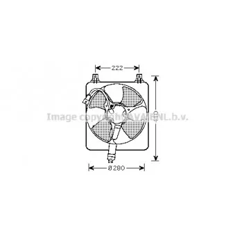 Ventilateur, refroidissement du moteur AVA QUALITY COOLING HD7528