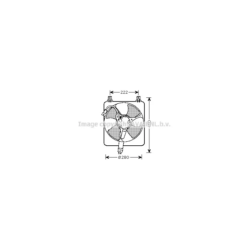 Ventilateur, refroidissement du moteur AVA QUALITY COOLING HD7528