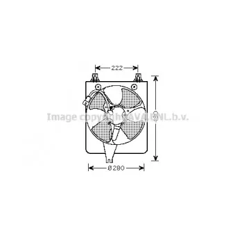 Ventilateur, refroidissement du moteur AVA QUALITY COOLING HD7529