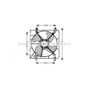 Ventilateur, refroidissement du moteur AVA QUALITY COOLING HD7530