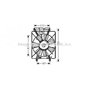 Ventilateur, refroidissement du moteur AVA QUALITY COOLING HD7533