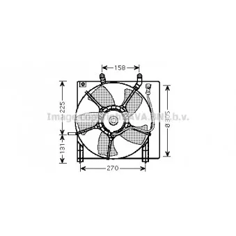 Ventilateur, refroidissement du moteur AVA QUALITY COOLING HD7534