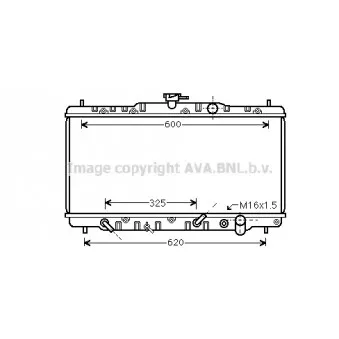 Radiateur, refroidissement du moteur AVA QUALITY COOLING