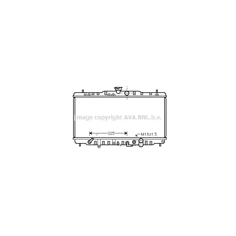 Radiateur, refroidissement du moteur AVA QUALITY COOLING HDA2056