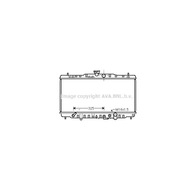 Radiateur, refroidissement du moteur AVA QUALITY COOLING HDA2063