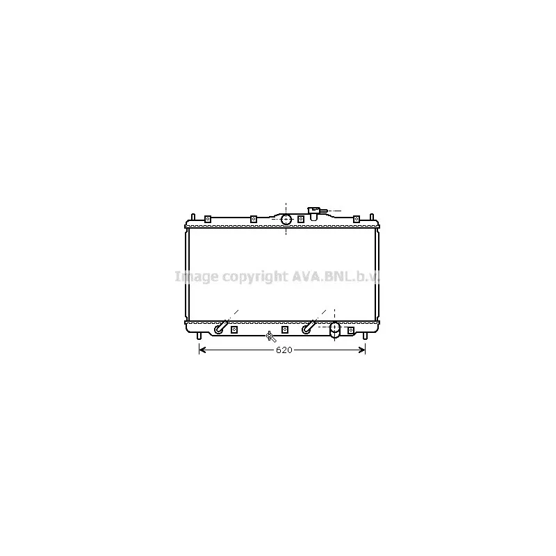 Radiateur, refroidissement du moteur AVA QUALITY COOLING HDA2079