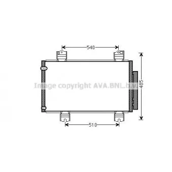 Condenseur, climatisation AVA QUALITY COOLING HDA5236D
