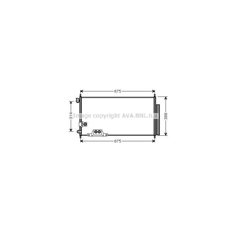 Condenseur, climatisation AVA QUALITY COOLING HDA5239D
